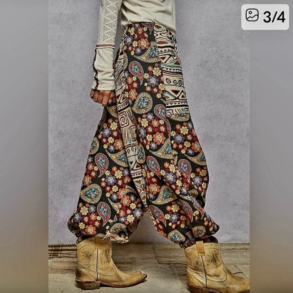 Pol Bohemian Patterned Harem Pants - image 3